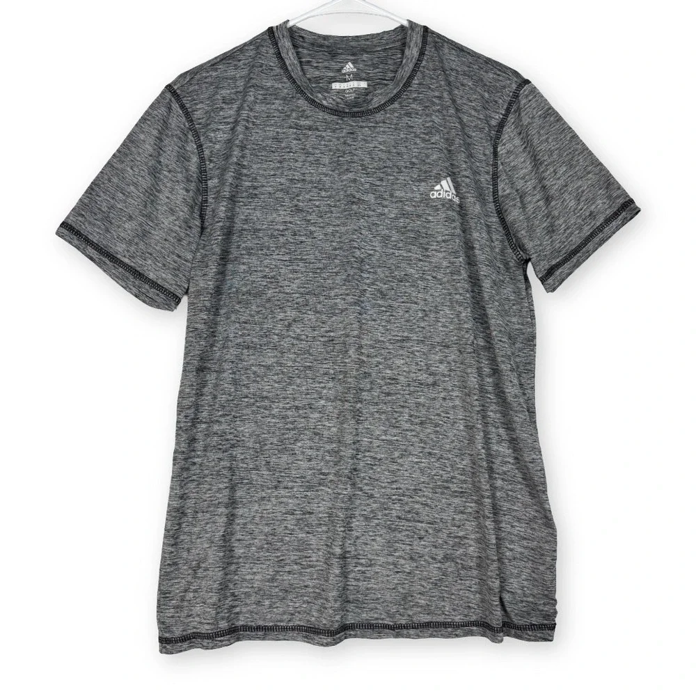 Adidas Golf Mens Gray Space Dye Performance T-Shirt Size M ADVR0827H